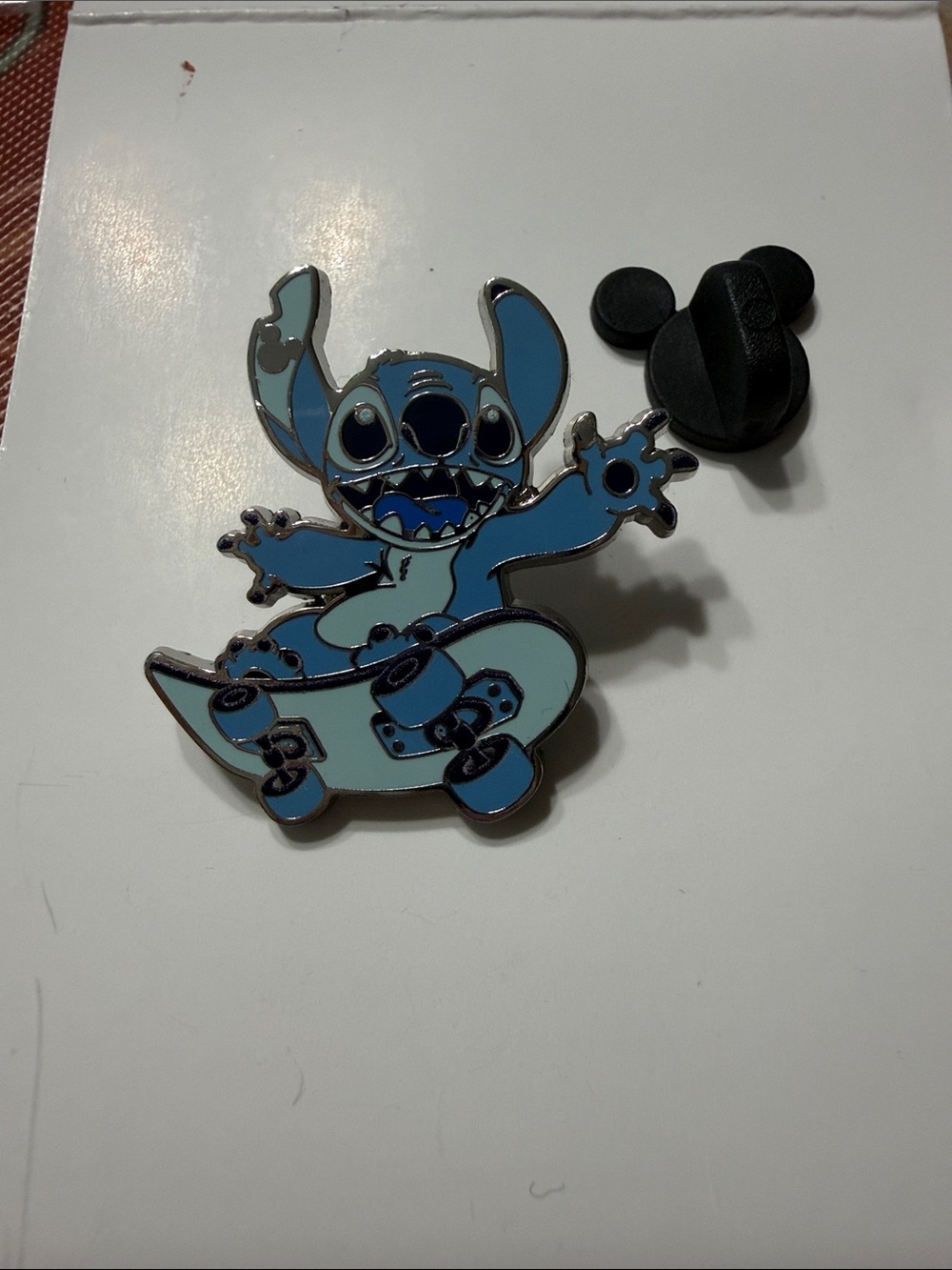 Disney Stitch Skateboard Enamel Pin